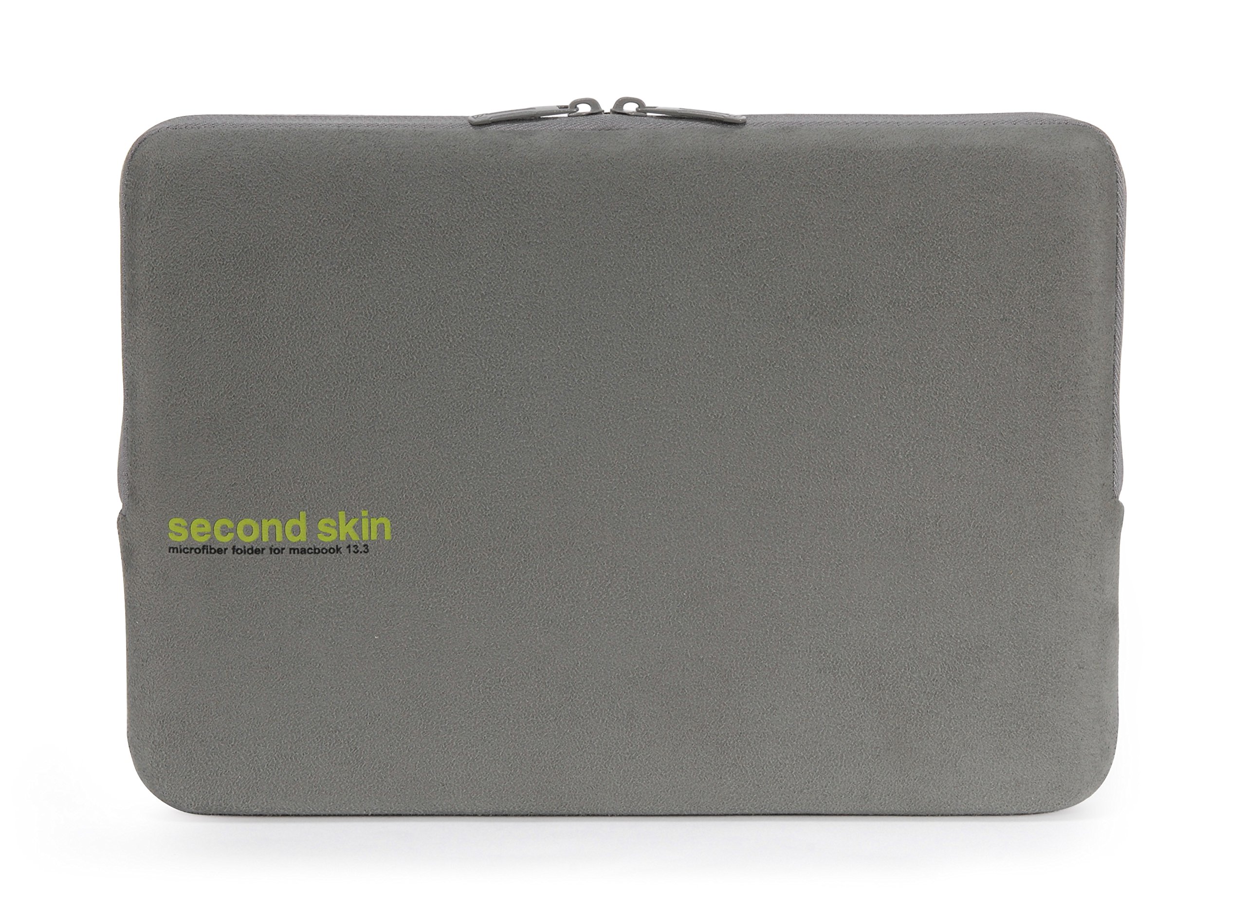 Tucano USA Second Skin Script Microfiber Sleeve For MacBook, 13.3" Color: Gray