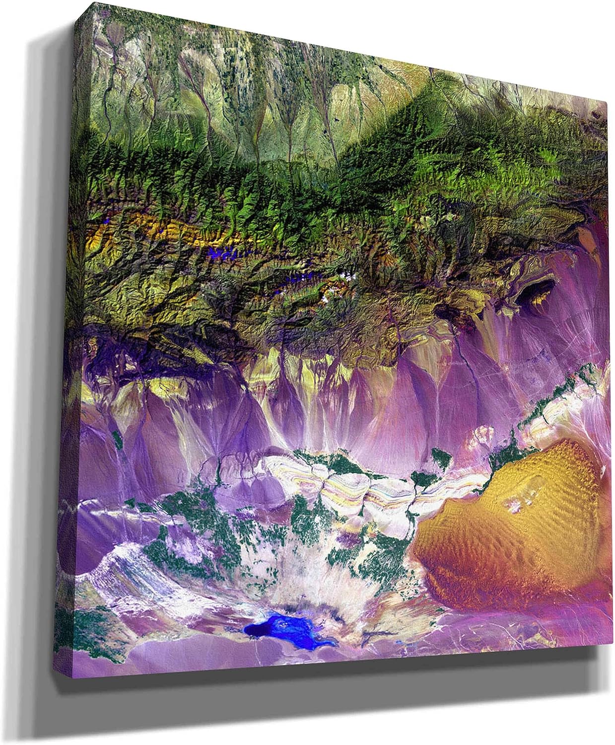 Epic Graffiti 'Earth As Art: Bogda Mountains' Canvas Wall Art, 12" x 12"