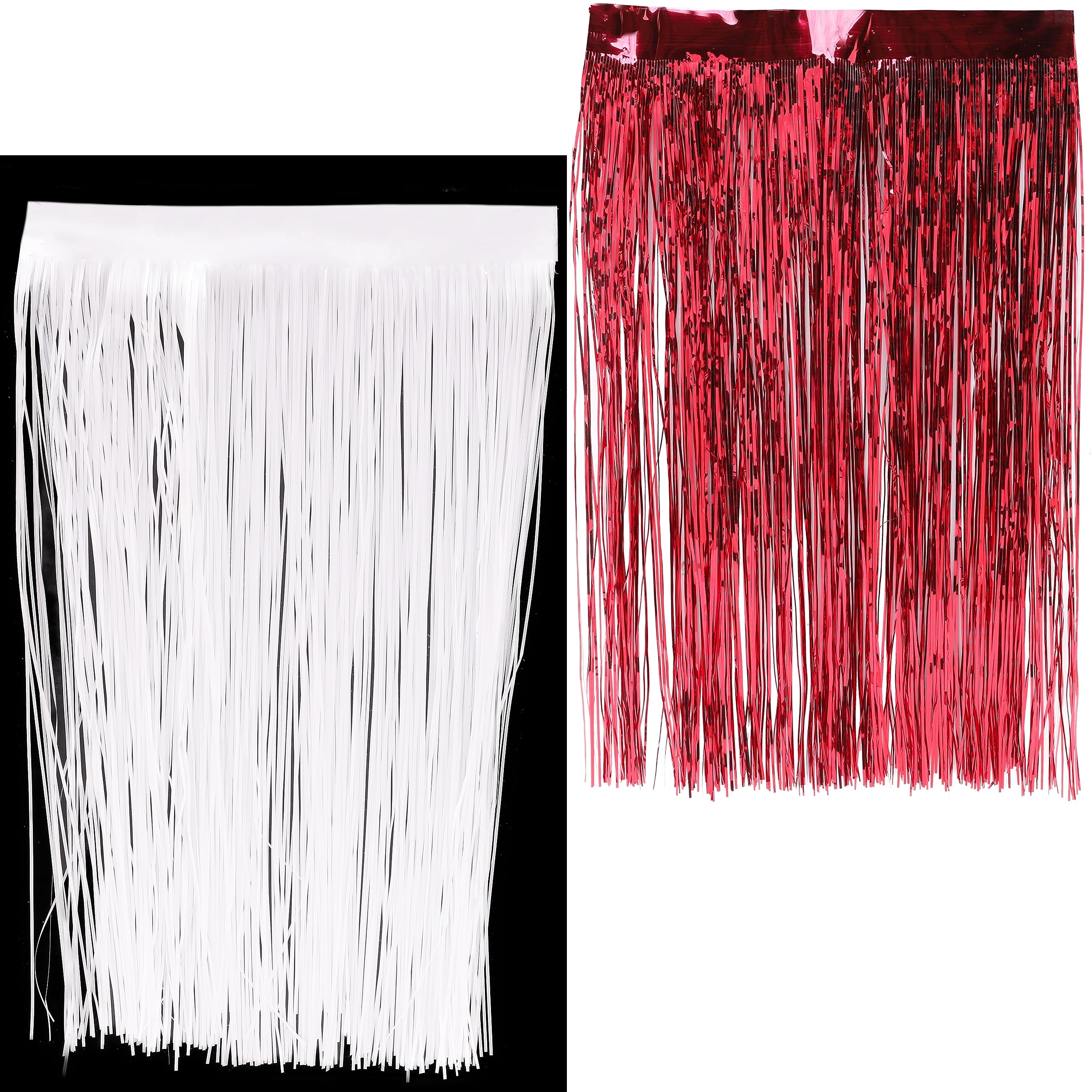 Toyland White/Red Toyland® Christmas Decorations - & Lametta - 48Cm Perfect For Christmas And Any Other Decorations