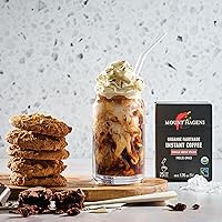 Vista 4 de Mount Hagen 25 paquetes de café instantáneo de una sola porción – Paquete de 2 Granos orgánicos de arábica de tostado medio Ecológicos, comercio