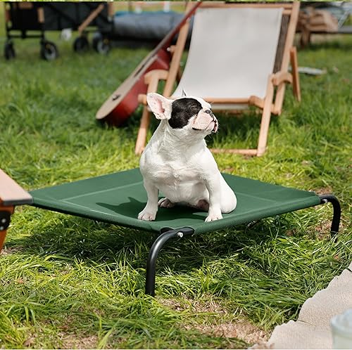 Miniatura 48 de Bedsure Cama elevada para perros para exteriores, tamaño grande, portátil, para interiores y exteriores, para interiores y exteriores, hamaca
