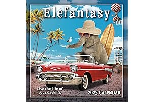 Elefantasy 2023 Mini Calendar, 7" x 7"