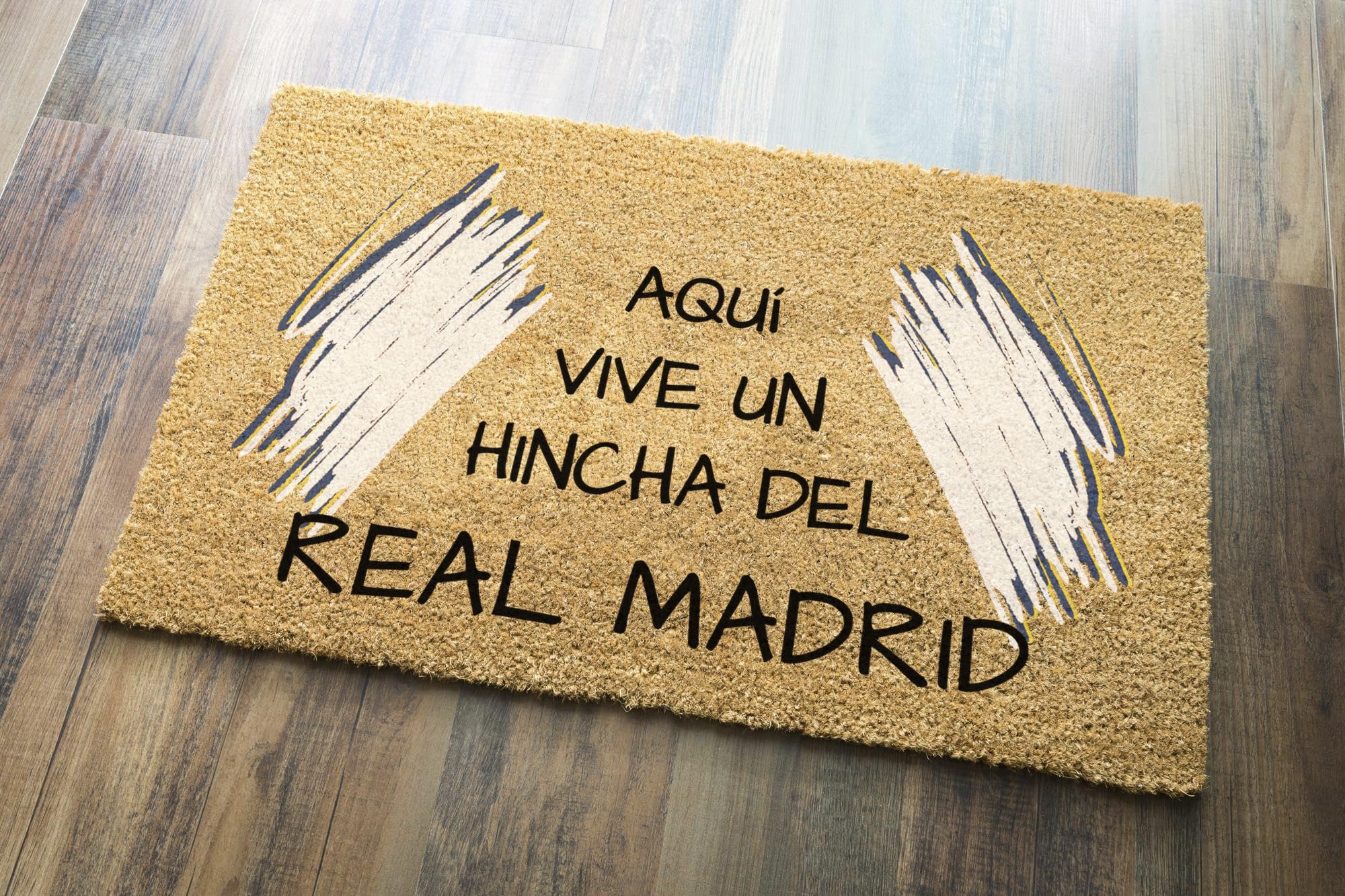 SAQUITOMAGICO Felpudo Entrada a casa El Mejor Hincha del.. Original y Divertido (R.Madrid)