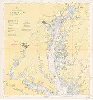 Chesapeake Bay Northern Part 1940 Nautical Map- Reprint - AC Harbors 2-77