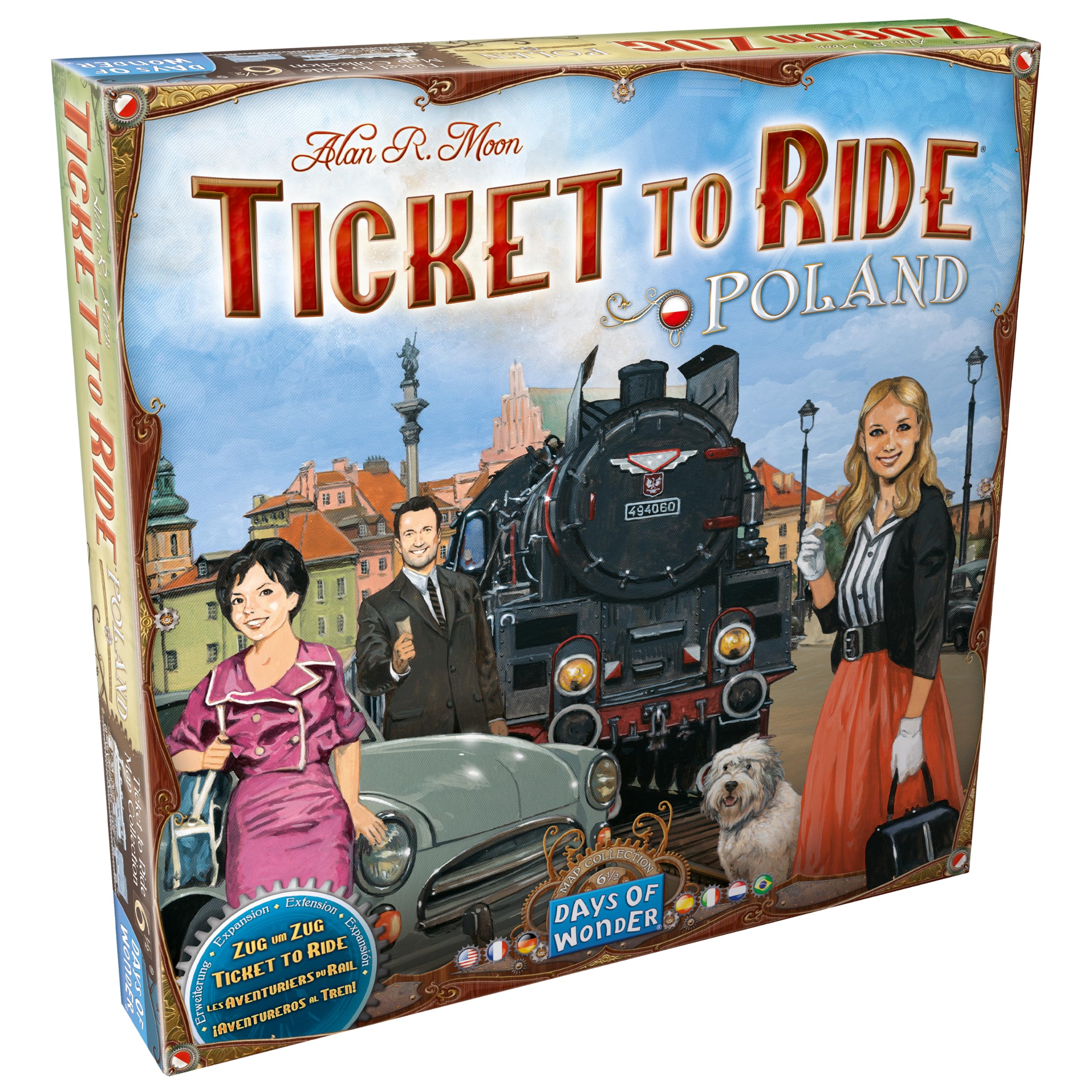Days of Wonder | Ticket To Ride Poland: Map Collection | Board Game | Ages 8+ | 2-4 Players | 30-60 Minutes Playing Time
