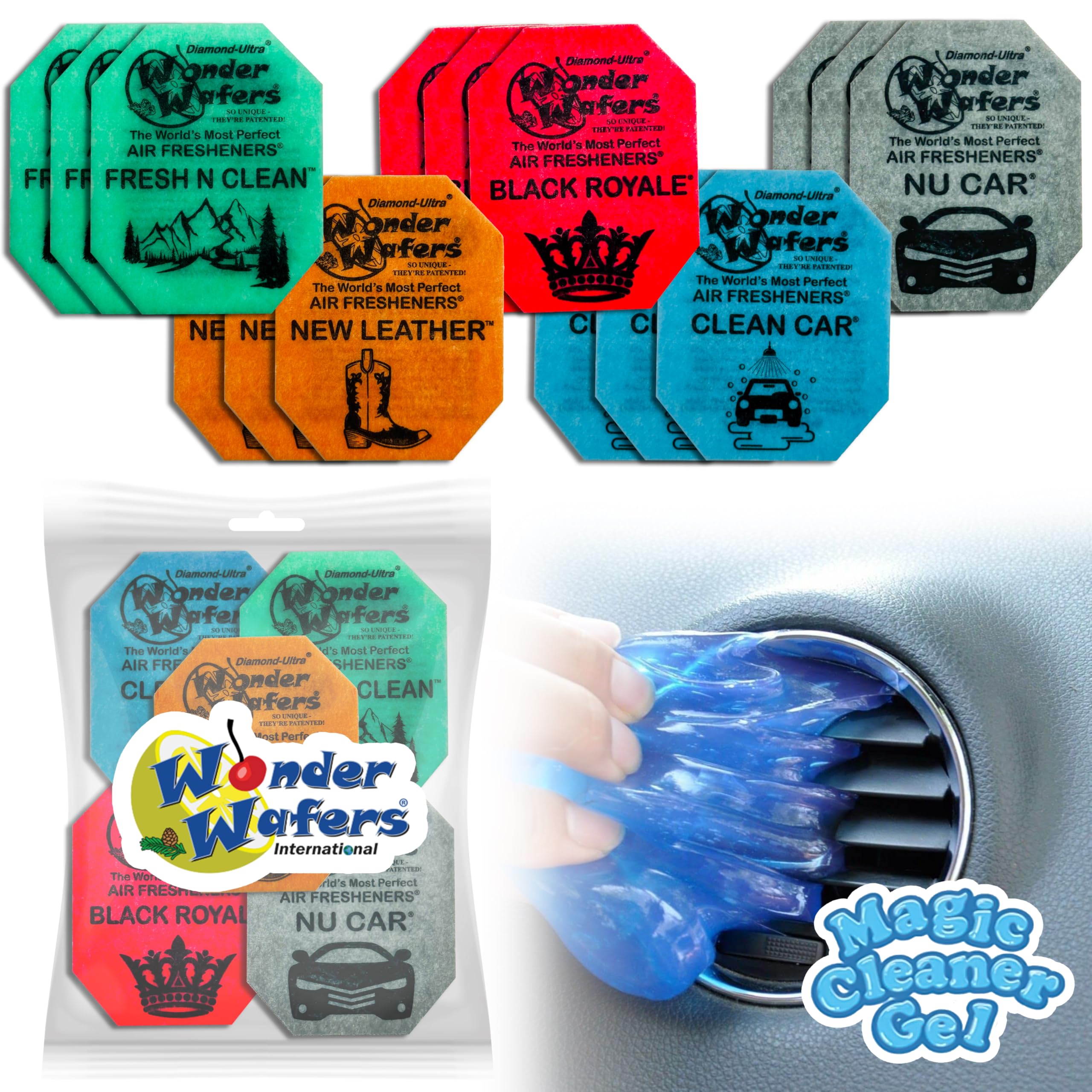 Aromaques Bundle Of 50 Count Wonder Wafers Air Freshener Variety