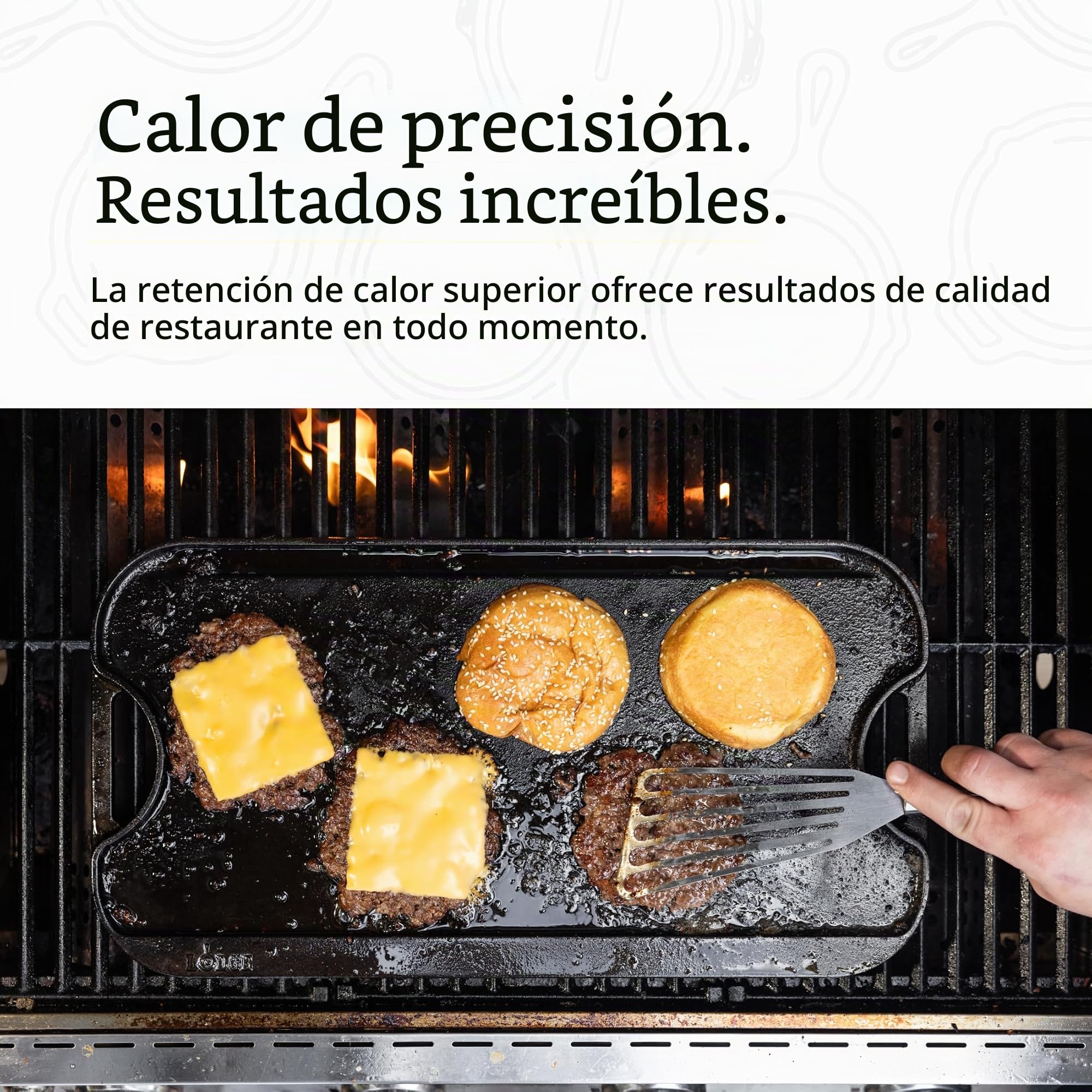 Plancha rectangular reversible 51x27cm