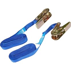 Silverline Tools 566269 - Correa de Amarre con Cierre de trinquete, 2 pzas (Capacidad Nominal: 250 kg/Capacidad: 500 kg)