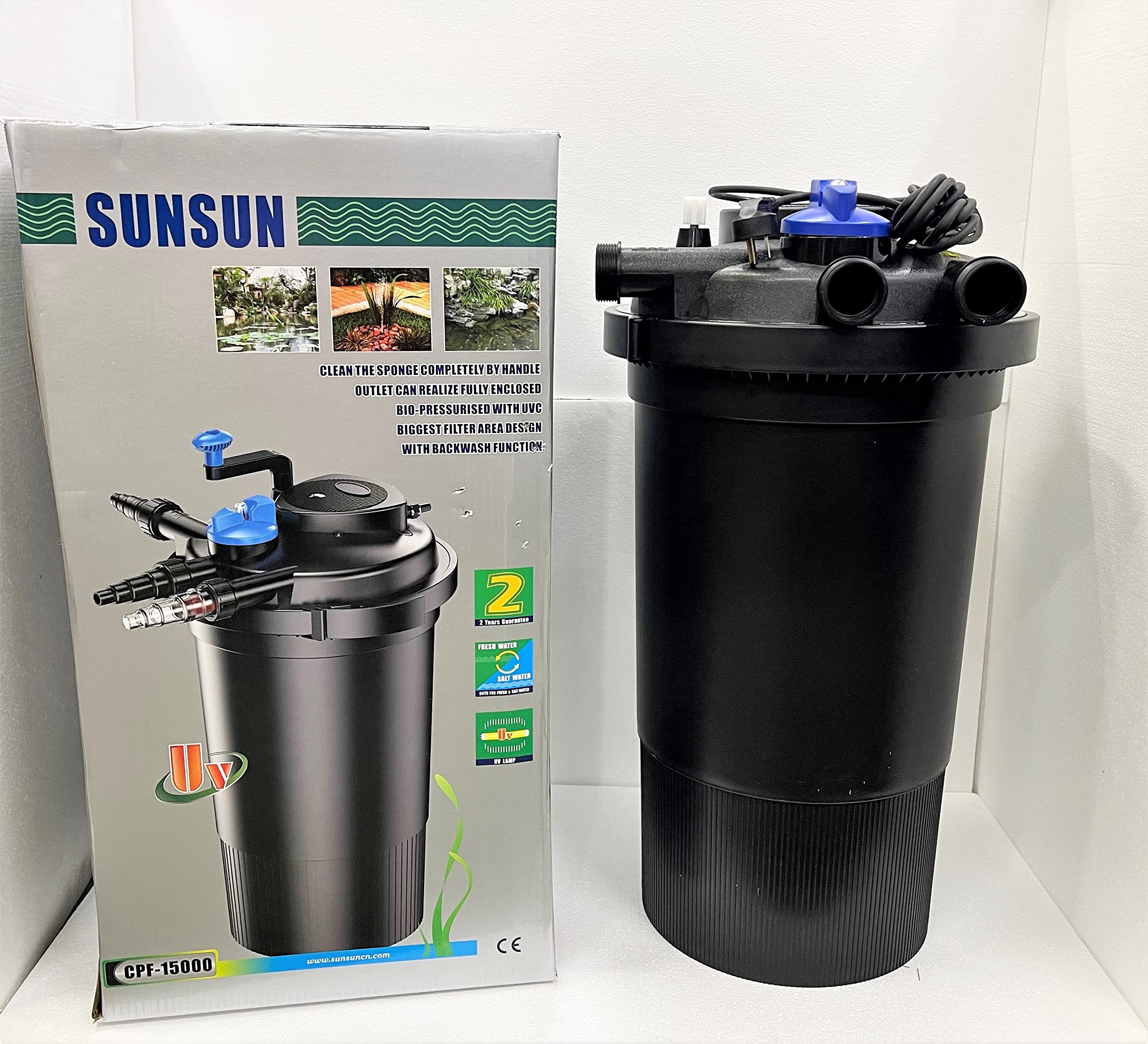 ANMSALES Sunsun CPF-15000 Pressure Pond Filter UVC 18W up to 30000l for Fish Koi Pond. 2022 (B0B2M7JF33) Amazon Price History, Amazon Price Tracker