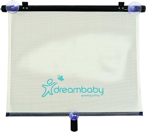 Dreambaby Persiana ancha para ventana de coche, color negro (paquete de 2)