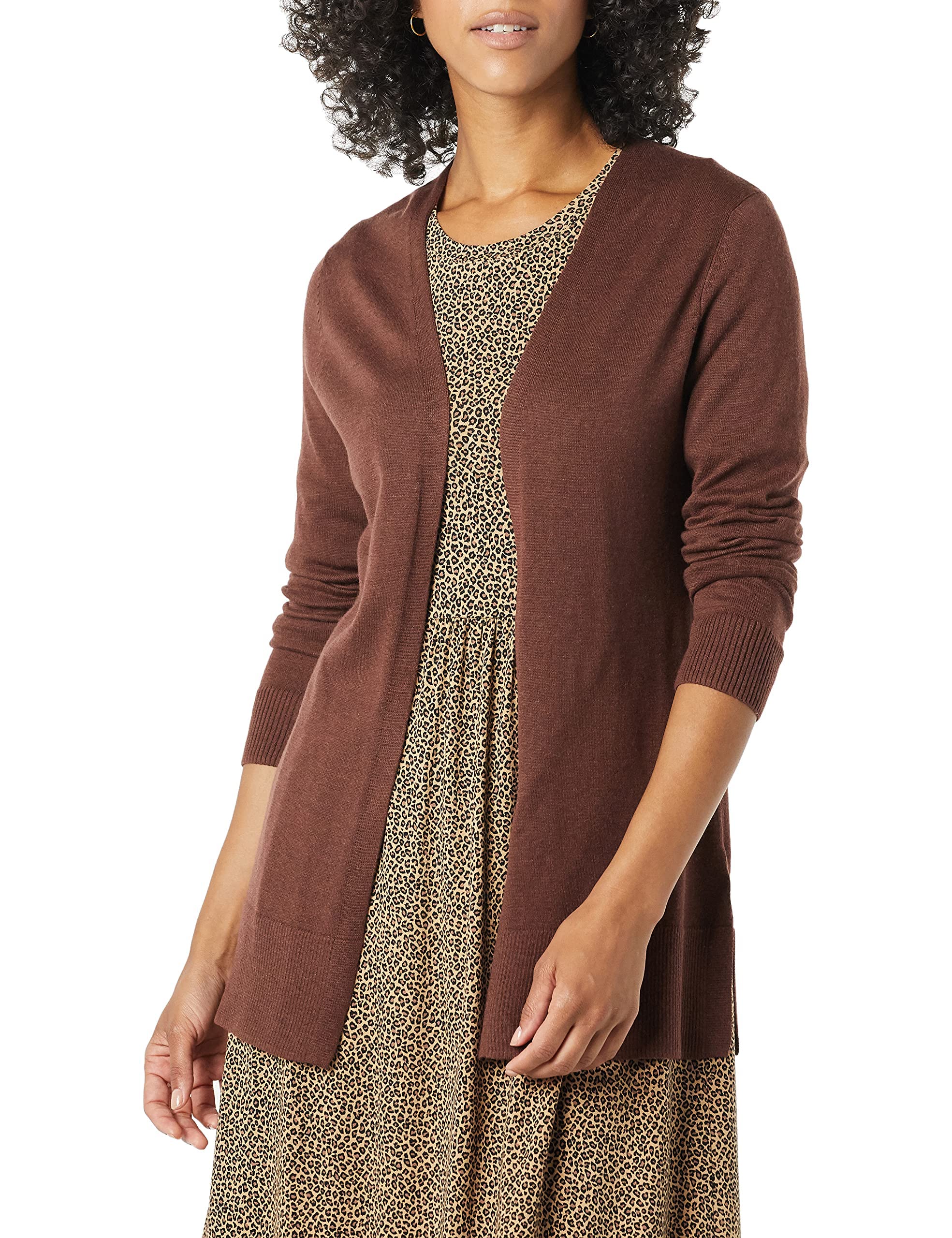 Amazon Essentials Cardigan Leggero Aperto sul Davanti (Disponibile in Taglie Forti) Donna