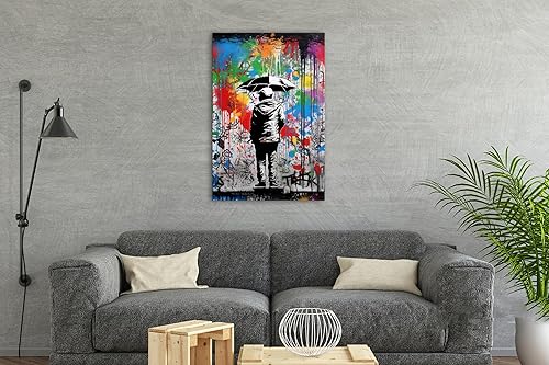 Miniatura 399 de ANRUOXI Graffiti - Lienzo decorativo para pared, diseño abstracto retro, pintura urbana moderna, póster de decoración de pared de zapatos para