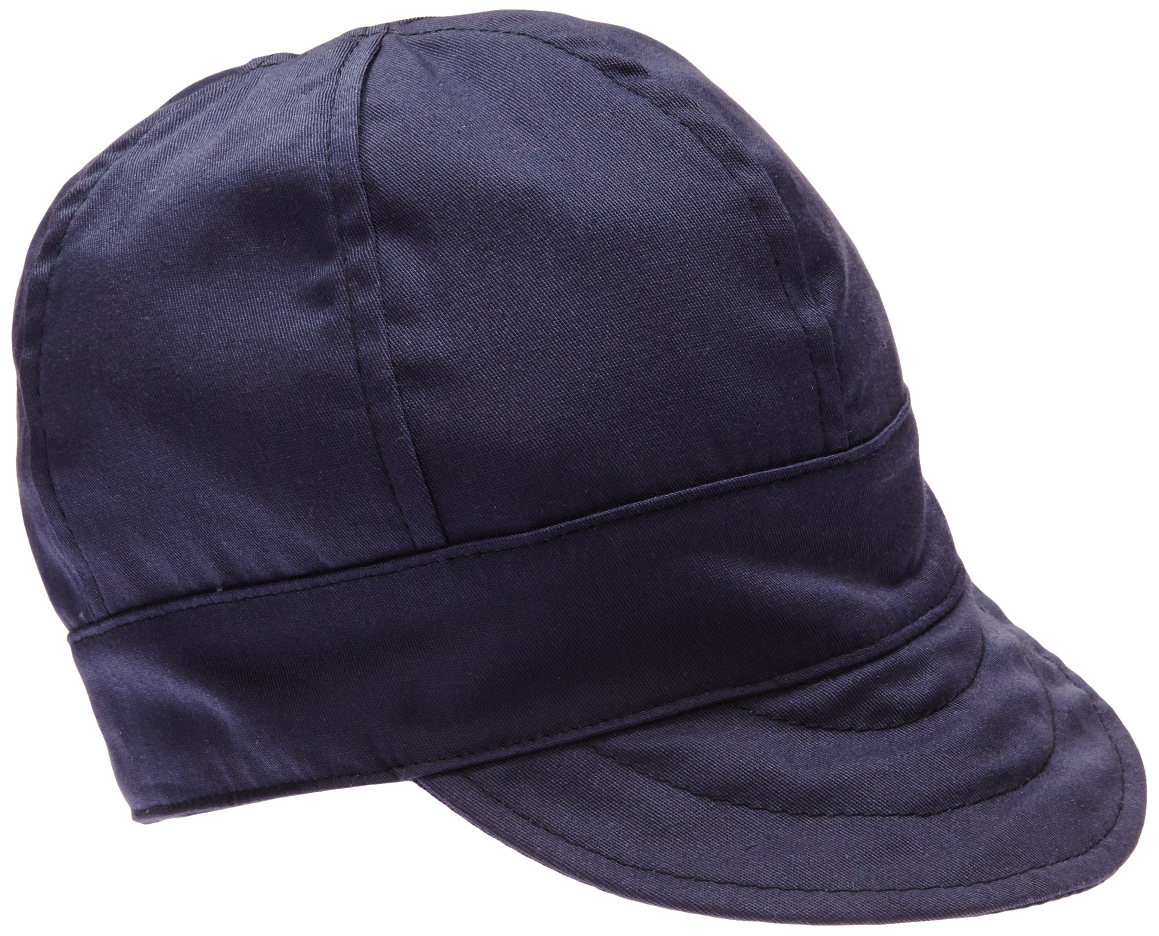 Lapco FRLap 6CFRNY7 1/4 Flame Resistant 6-Panel Welder's Caps, 100% Cotton, HRC 2, NFPA 70E, 7 1/4", Navy