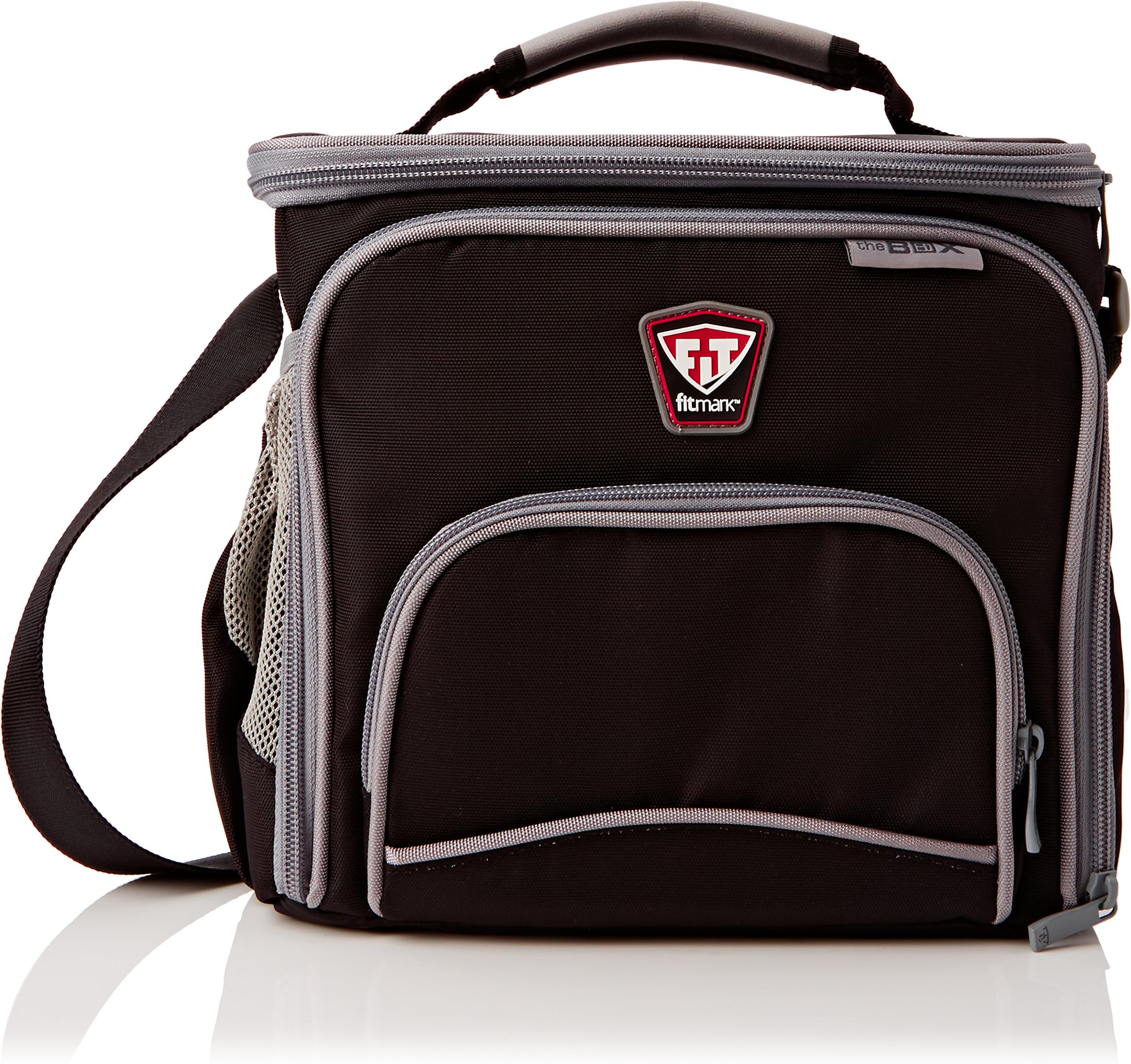 Fitmark The Box Meal Management System Black, Includes 2 Meal Containers & Shaker Bottle (20519008)