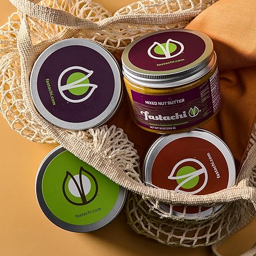 Miniatura 5 de Fastachi Mantequilla de nuez (10 onzas)  Totalmente natural  Sin aditivos  Nuez cruda para untar  Aperitivos ultra nutritivos y saludables  Sin