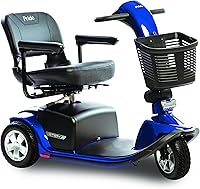Vista 1 de Pride Victory 10 Scooter de movilidad de 3 ruedas resistente con garantía extendida (color azul)