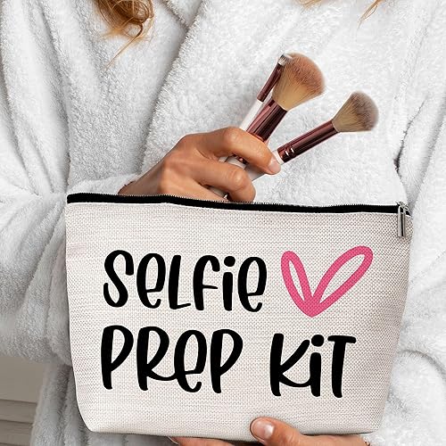 Miniatura 4 de Kit de preparación para selfies, bolsa de maquillaje, bolsa de cosméticos para selfies, regalos de amistad para niñas, adolescentes y mujeres, A21