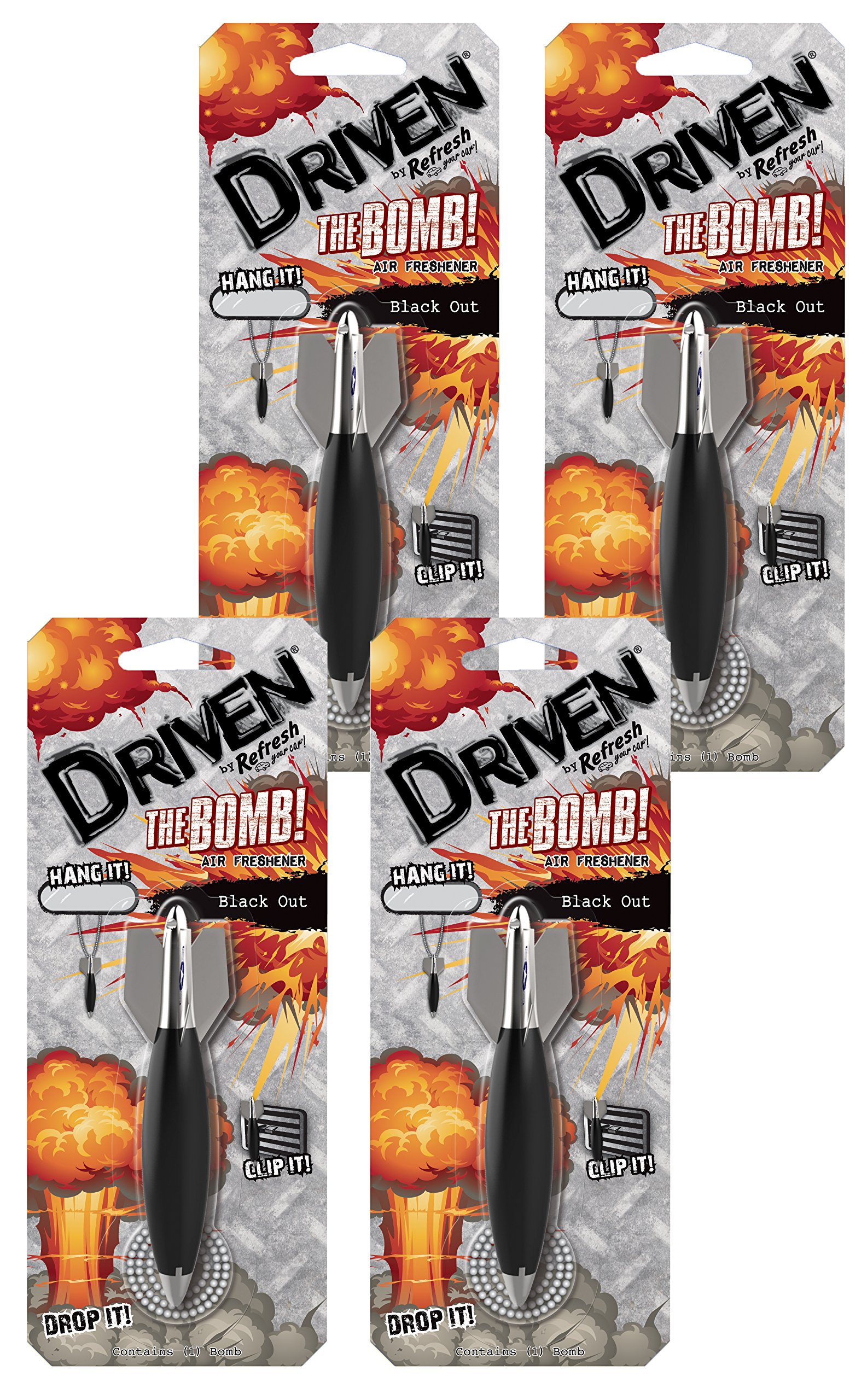Refresh Your Car81127 Black Out Bomb, 4 Pack