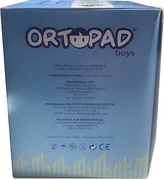 Ortopad Bamboo Boys Eye Patches, 50/bx, Racing Flames Pack Med Size 2-4 yr