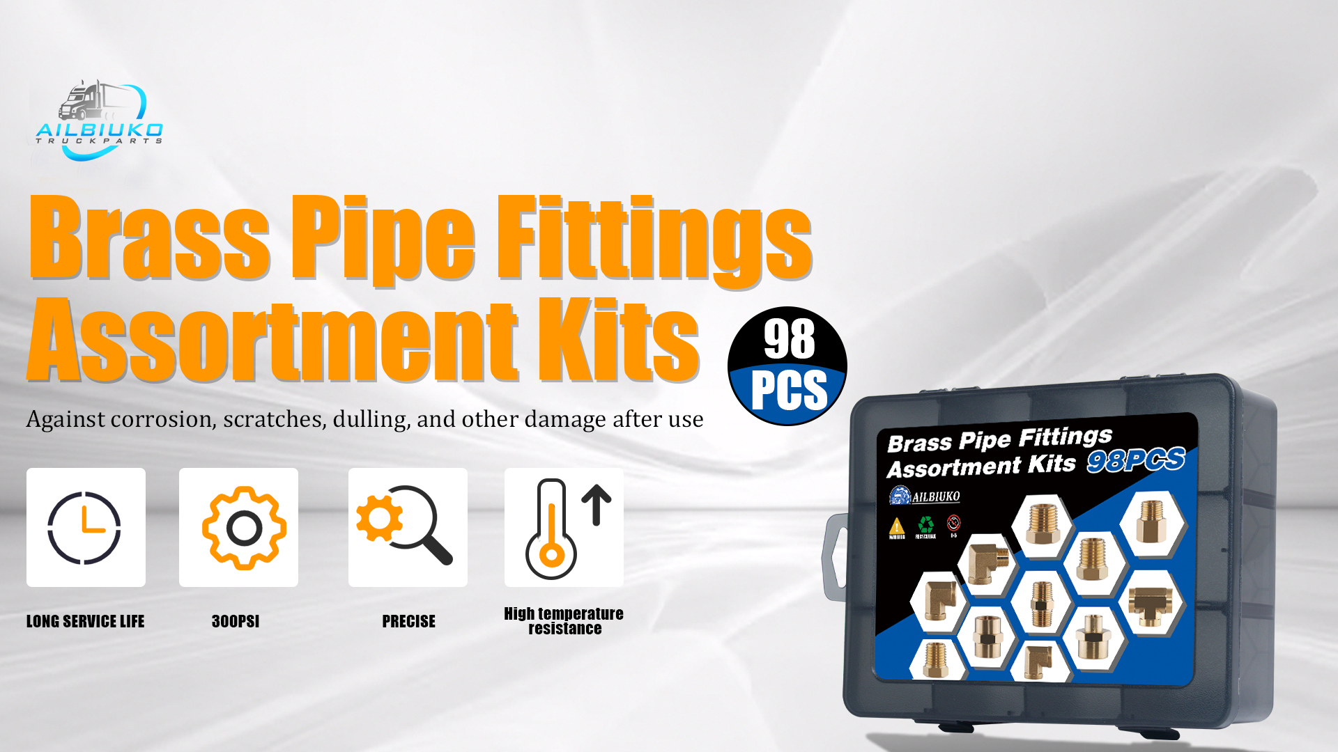 Amazon.com: Ailbiuko 98PCS Brass Pipe Fittings Assortment Kit NPT