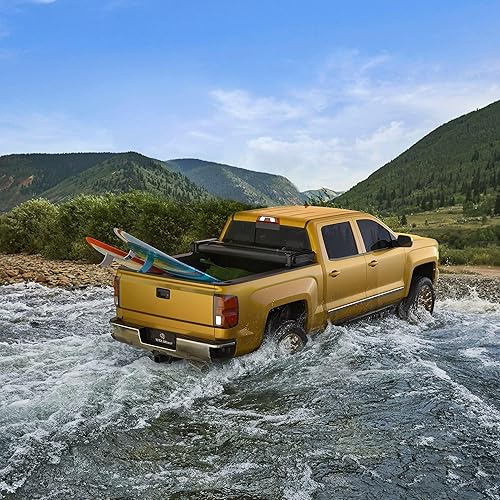 Miniatura 8 de YITAMOTOR Cubierta suave para caja de camioneta plegable cuádruple compatible con Dodge Ram 1500 2009-2023 (solo 19-23), caja Fleetside de 6.4 pies