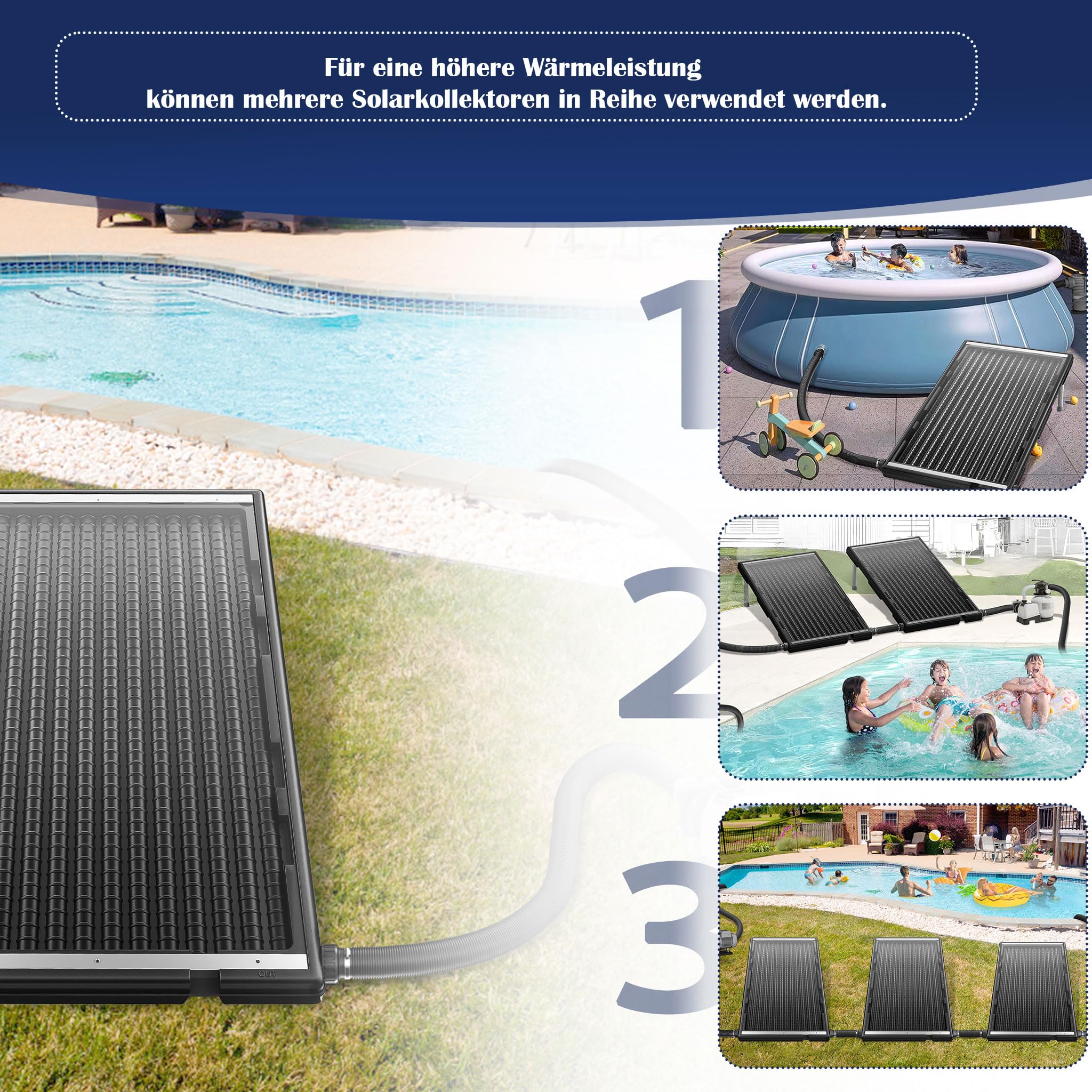 Zonnecollector met Hoge Efficiëntie – Compact & Koppelbaar | 15L Inhoud