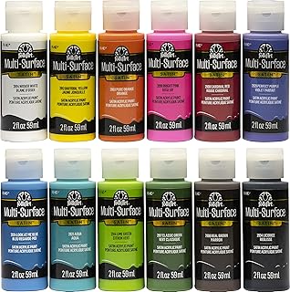 26 Painting On Wall Ideas To Add Personality And Color 163 FolkArt PROMO830 Multi Satin Finish Acrylic Craft Paint Set Designed for...