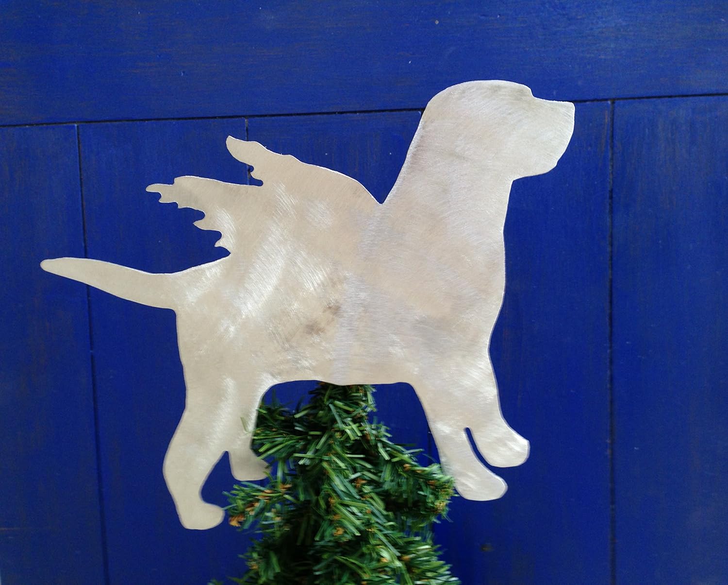 Labrador Retriever Angel Tree Topper, Dog Christmas Tree
