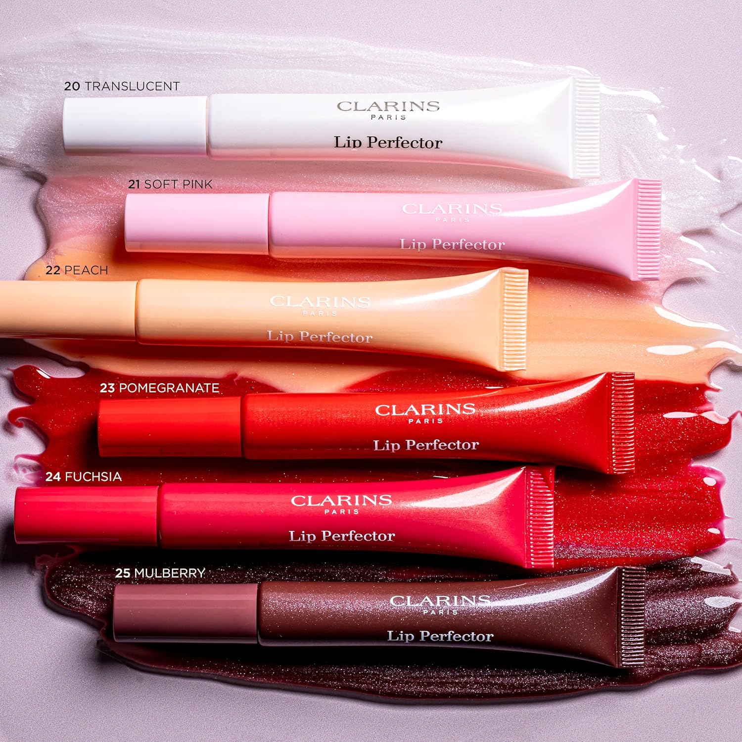 Clarins Lip Perfector | Peptide Plumping and Hydrating Lip Gloss | Instant Shine With Sheer, Shimmer Finish |Non-Sticky Texture with Vanilla Scent | 0.35 Ounces - Image 4