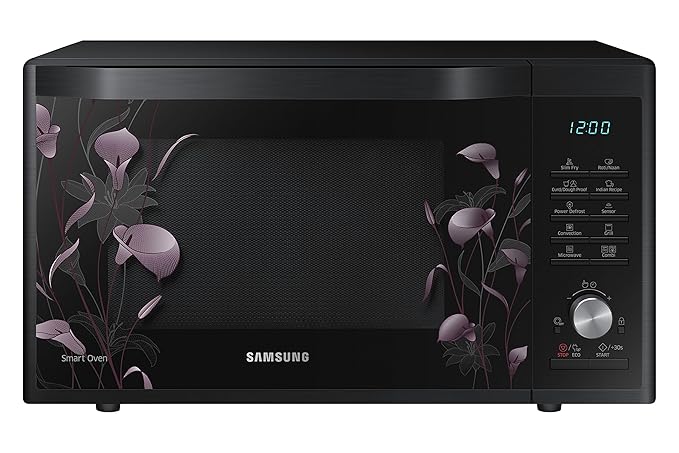 Samsung 32 L Convection Microwave Oven (MC32J7055VB/TL, Black Floral)