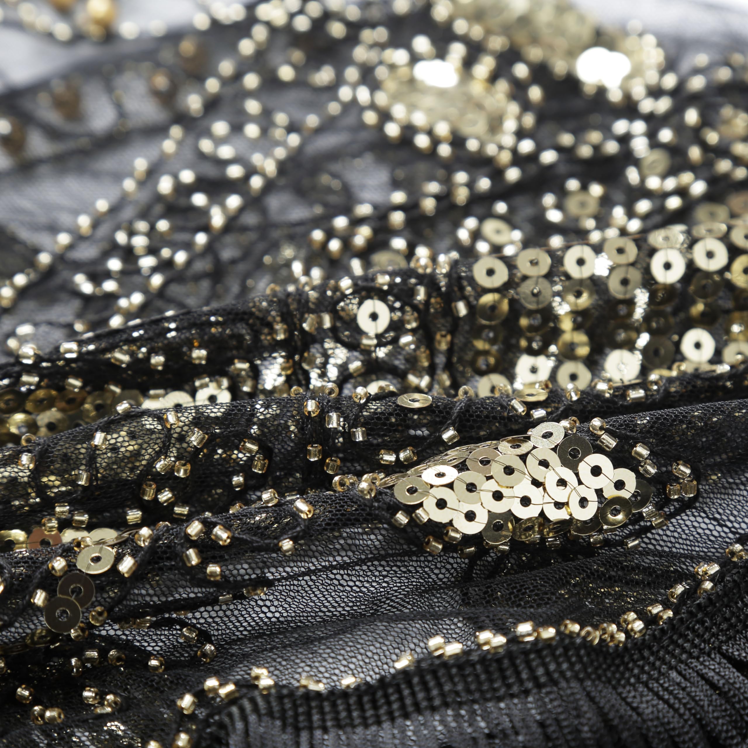 1920s Stola Damen Pailletten Umschlagtücher für Abendkleid Retro Stola Frauen Gatsby Party Schal Kostüm Accessoires Flapper Abdeckung