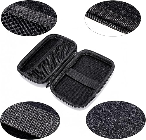 Miniatura 7 de Ginsco Funda de disco duro EVA para disco duro pequeño compatible con WD Elements, My Passport, Toshiba Canvio discos duros portátiles, impresora