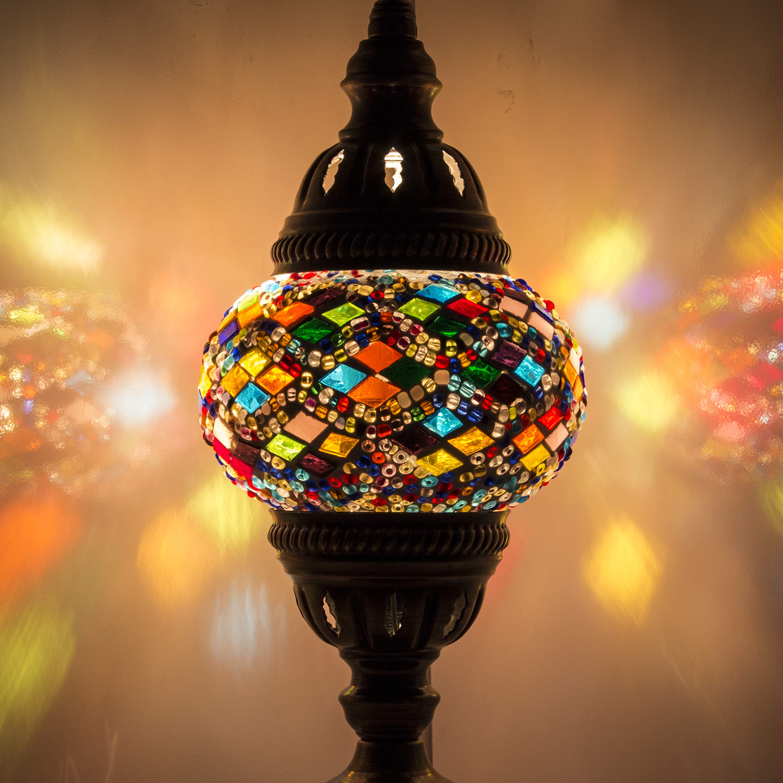 Home Decor Mosaic Lamp Hand Made Mosaic Turkish/Moroccan Lampshade - Chandelier - Table Lamp - Chandelier - Night Lamp - Light