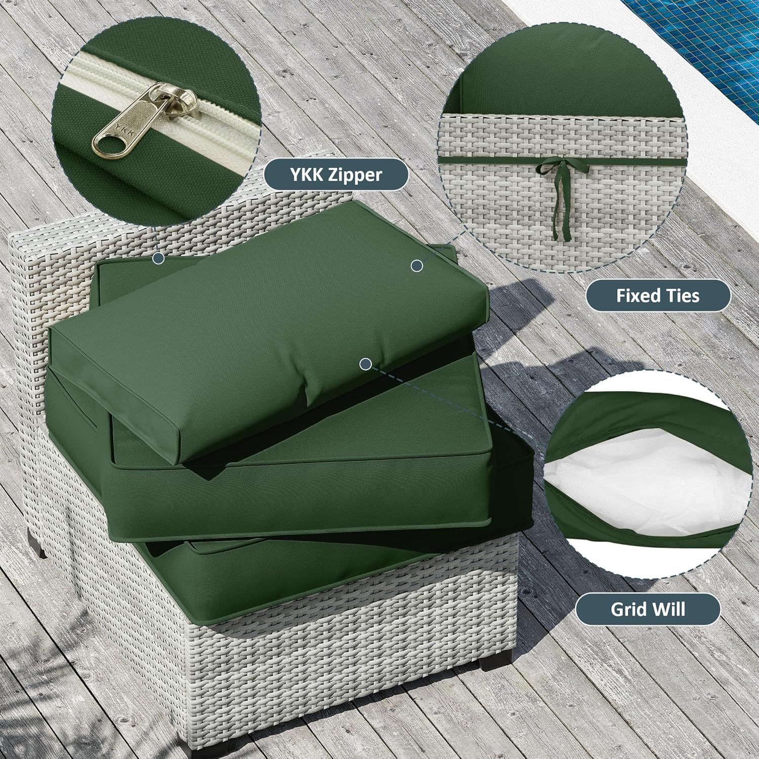 Revitalize Your Outdoor Space: Review of 9 Pack Waterproof Patio Cushion Covers
