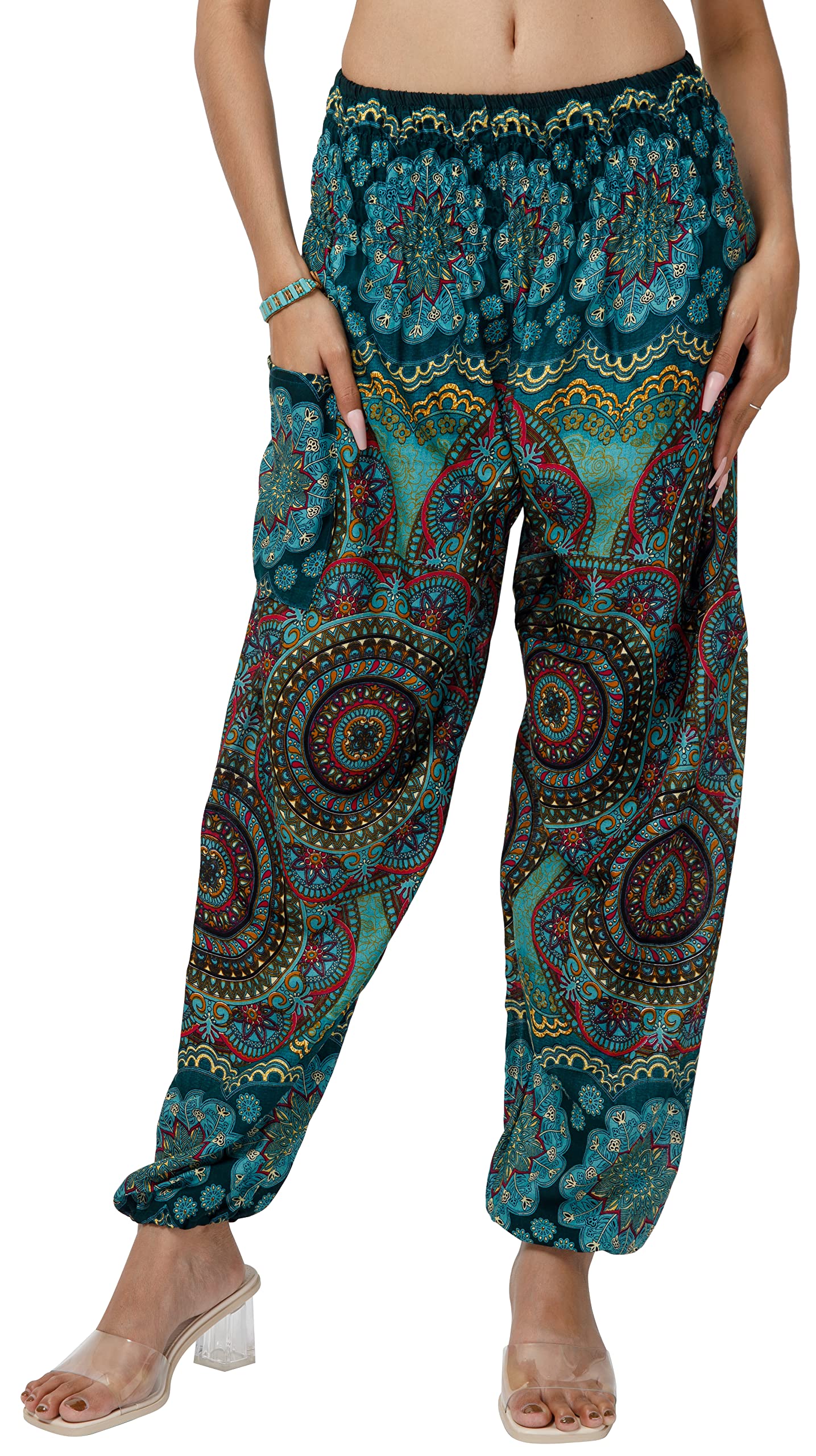 Joop Joop Bohemian Tapered Elephant Harem Loose Yoga Travel Lounge Pants