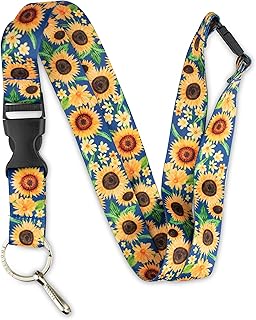 Limeloot Lanyard for Keys, ID Badge, Accessories | Neck Lanyard for Men and Women with Quick Release Buckle and Flat Ring