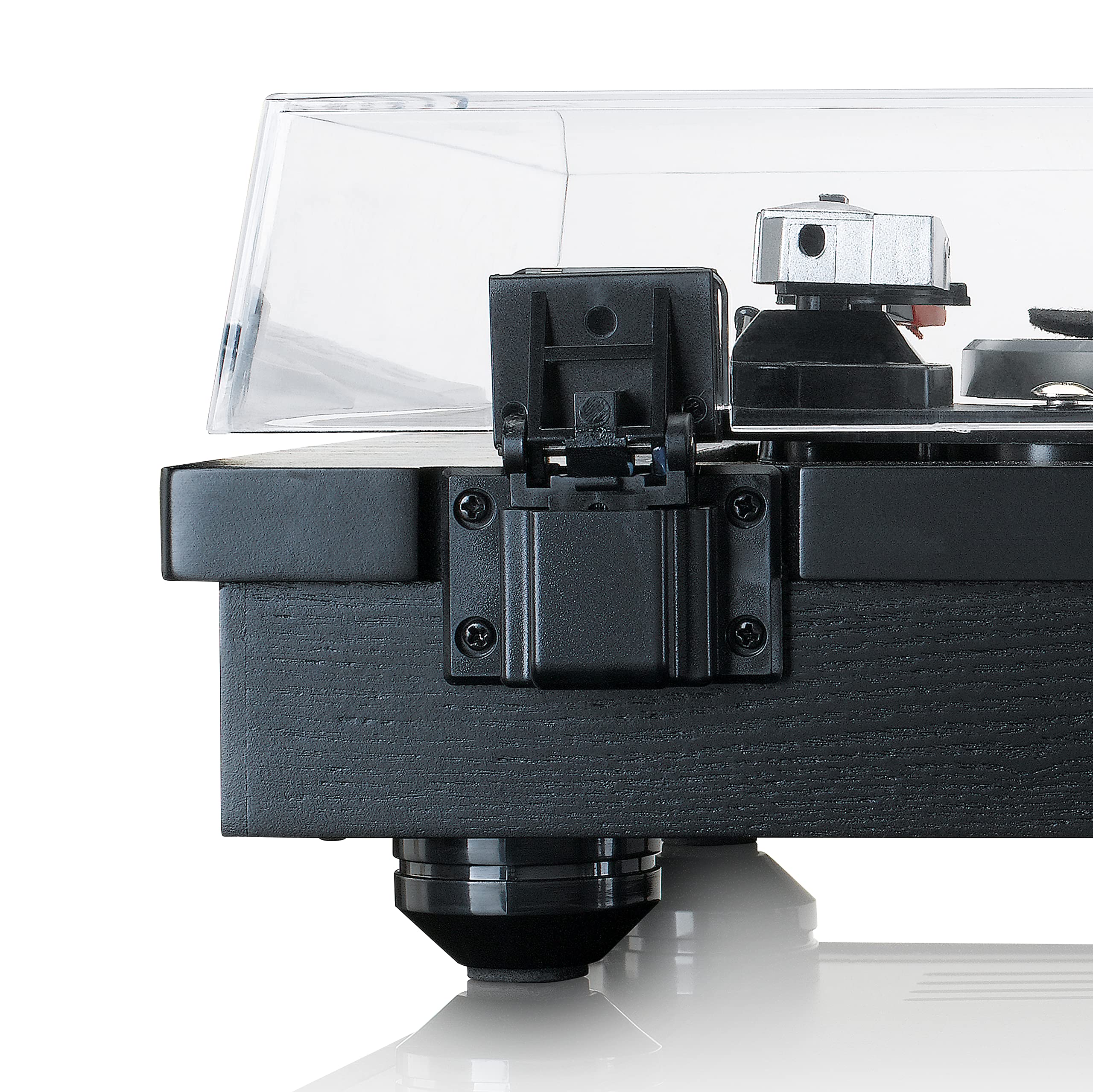 Lenco Winylowa Gramofon LS-55 - Płyta winylowa z wbudowanymi głośnikami - Odbiór Bluetooth - Bezpośrednie kodowanie MP3 na nośniku pamięci masowej - 2 x 5 W RMS - Wejście USB - AUX - Czarny