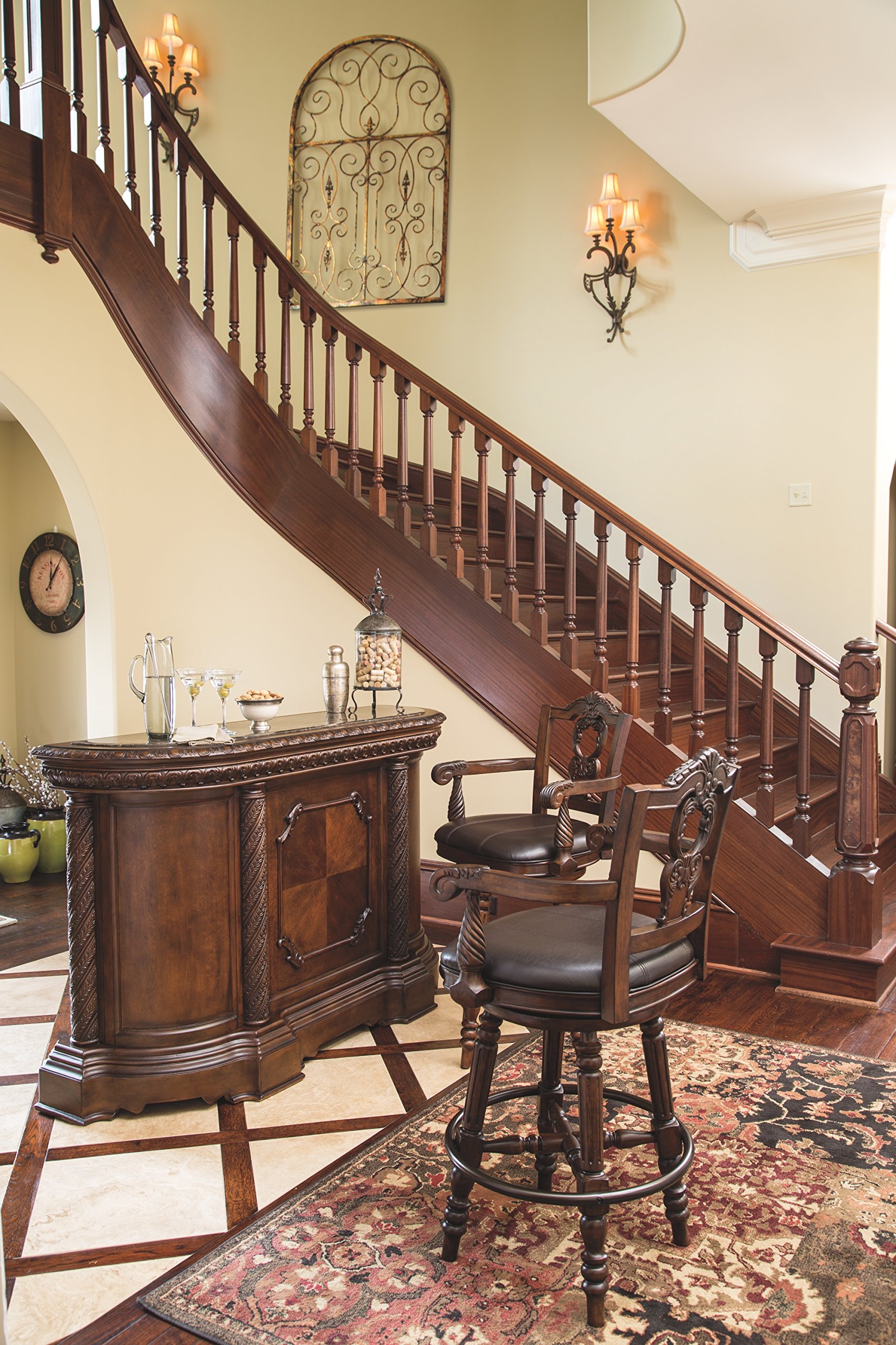Ashley Furniture Signature Design - North Shore Swivel Barstool