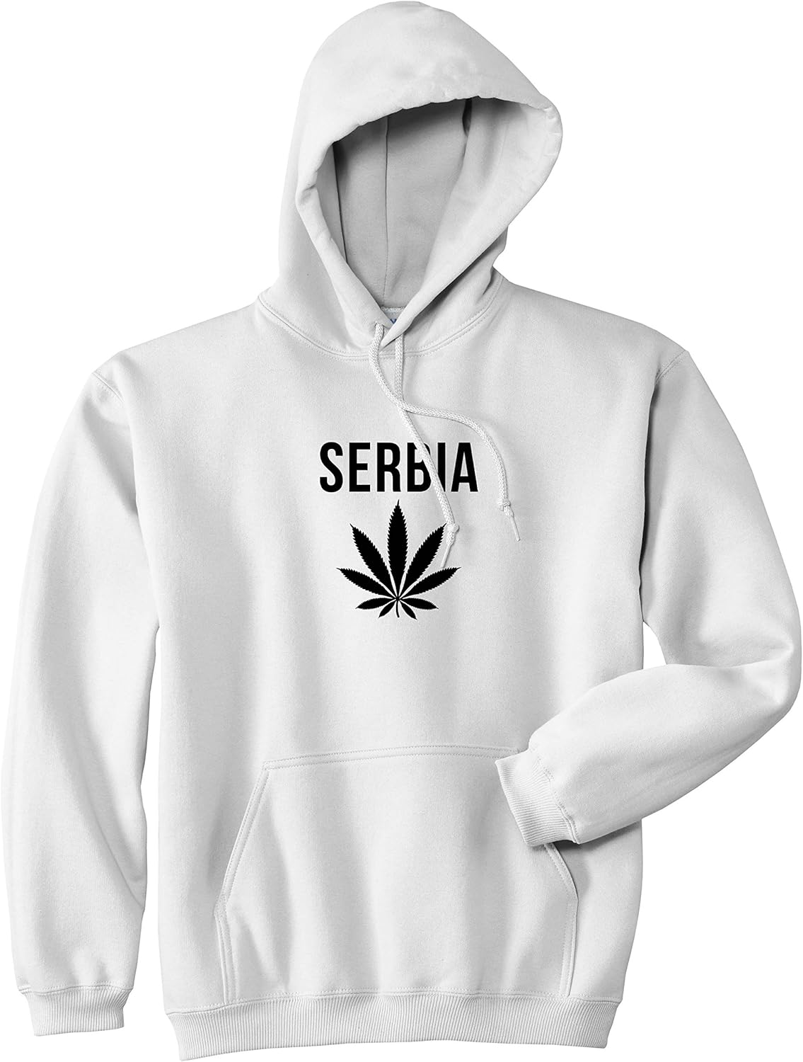 Country of Serbia Weed Leaf Pot Marijuana Pullover Hoodie Hoody