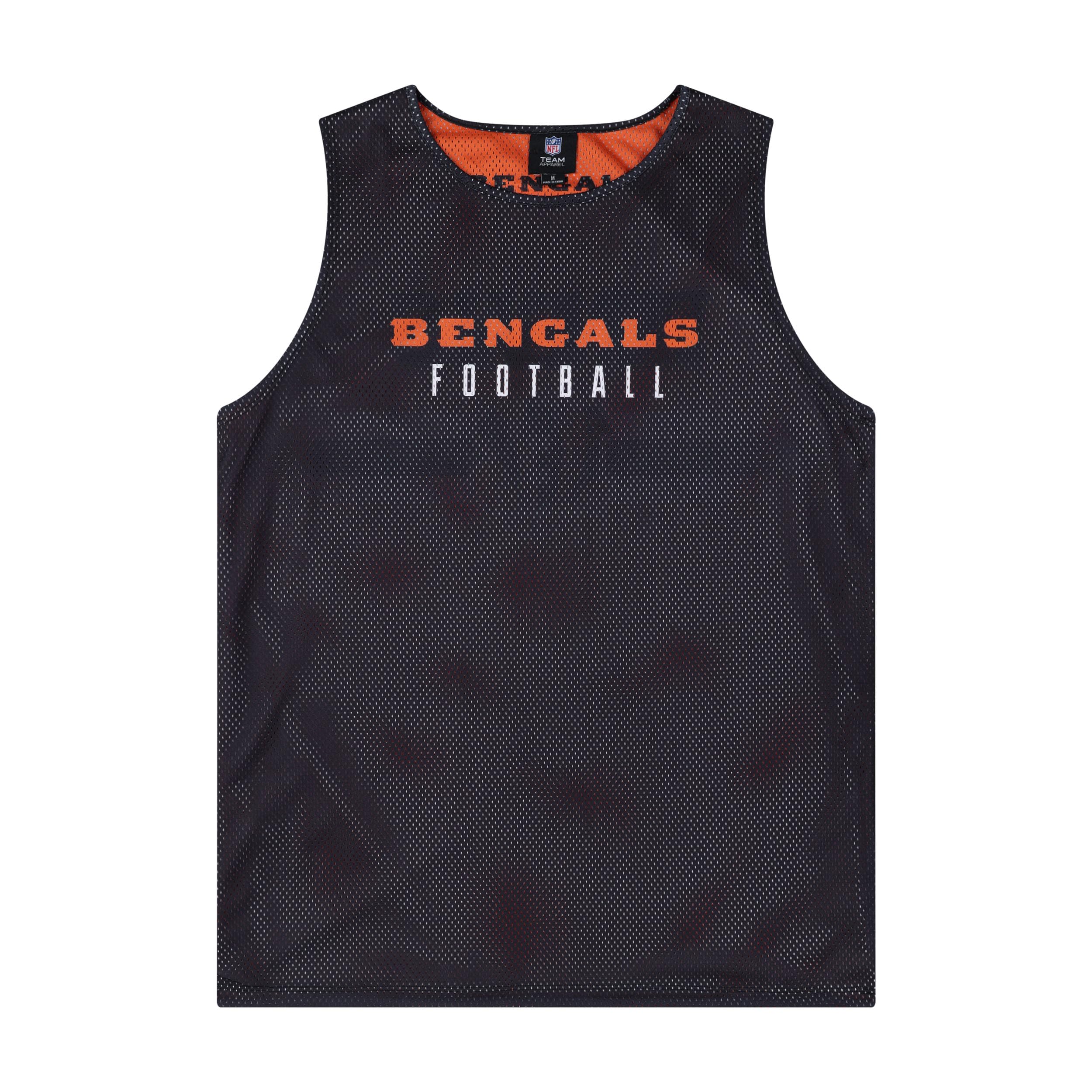 FOCO NFL Men's Two-Tone Reversible Mesh Tank Top, Cincinnati Bengals, XXL