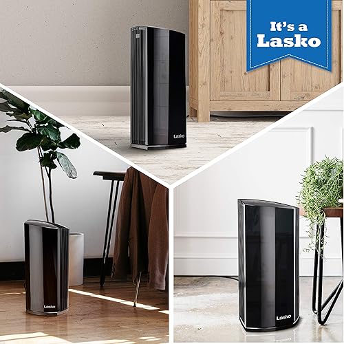 Miniatura 6 de Lasko LP450 - Purificador de aire de torre HEPA prémium para el hogar con DreamMode y temporizador la filtración HEPA verdadera elimina el 99.97%