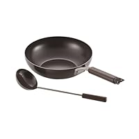 KAKUMARUおたま＆中華鍋 セット 材質:オーク KAKUMARUおたま