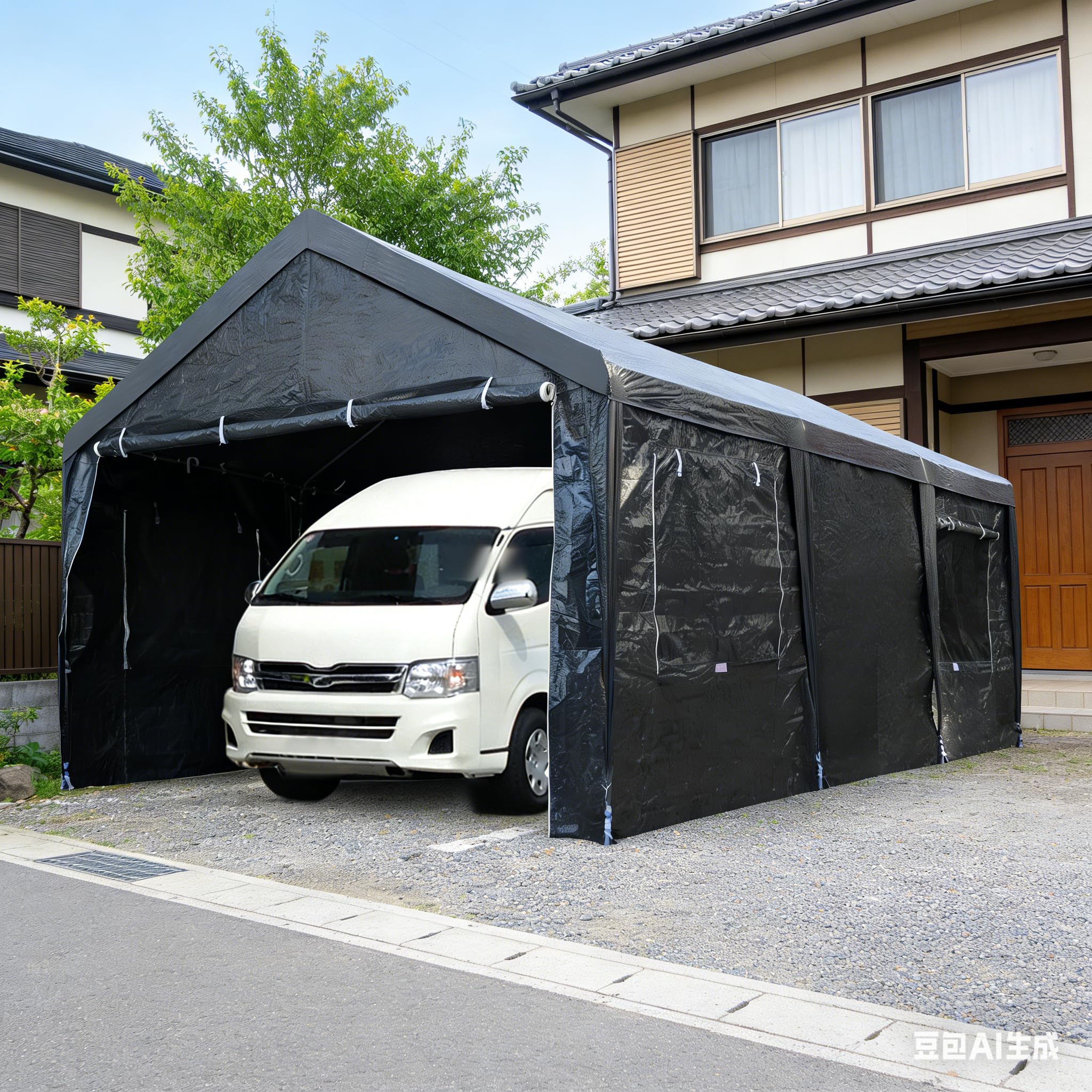 Amazon.co.jp: Freeberty ガレージテント テント 車庫テント UPF50+UV 