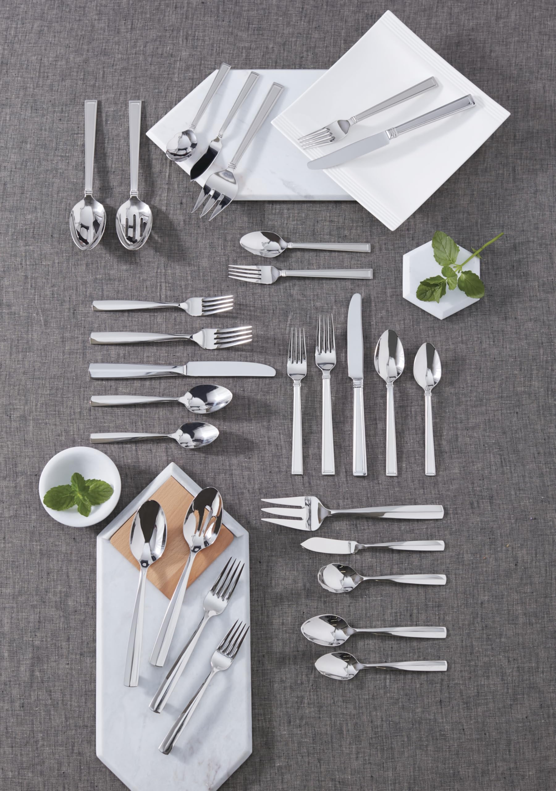 Amazon.com: Lenox Lachlan 65-Piece Flatware Set, 10.45 LB