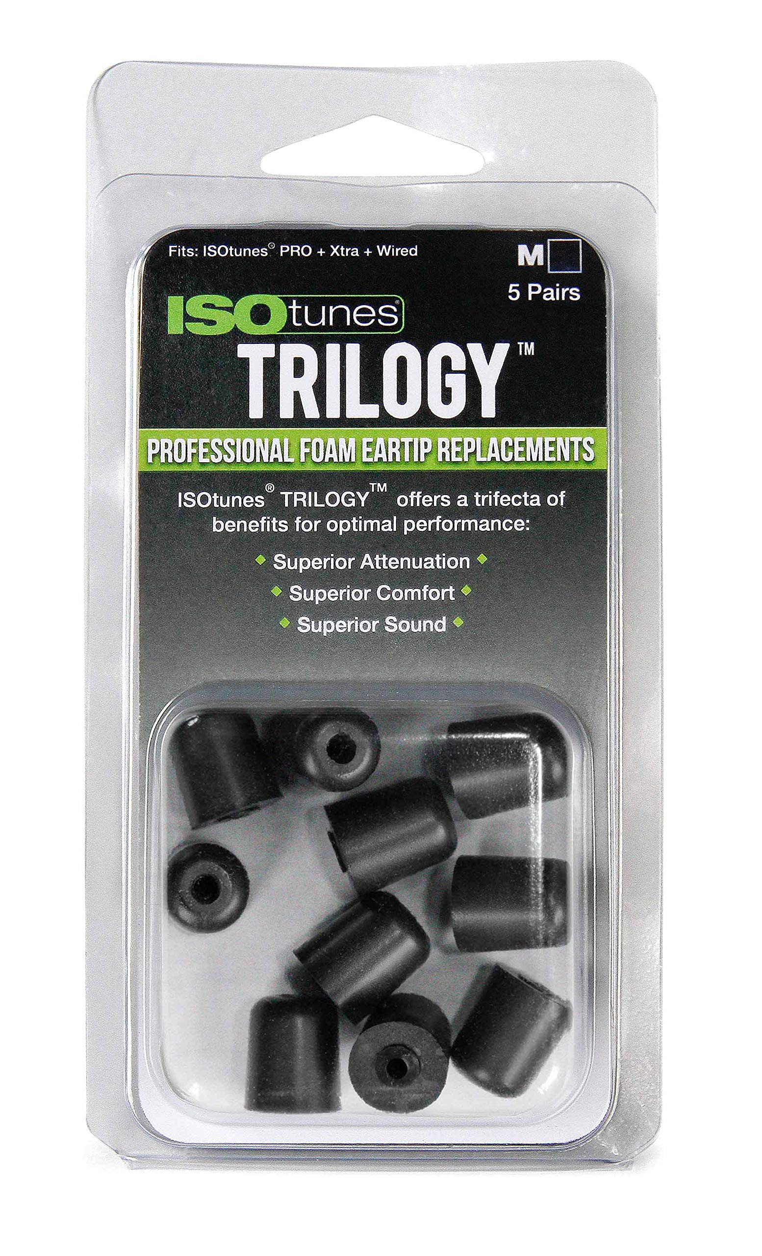 ISOtunes TRILOGY 交換用イヤーピース S,M,Lサイズ 5ペア Amazon.co.jp: ISOtunes Trilogy™ フォーム交換用イヤーチップ