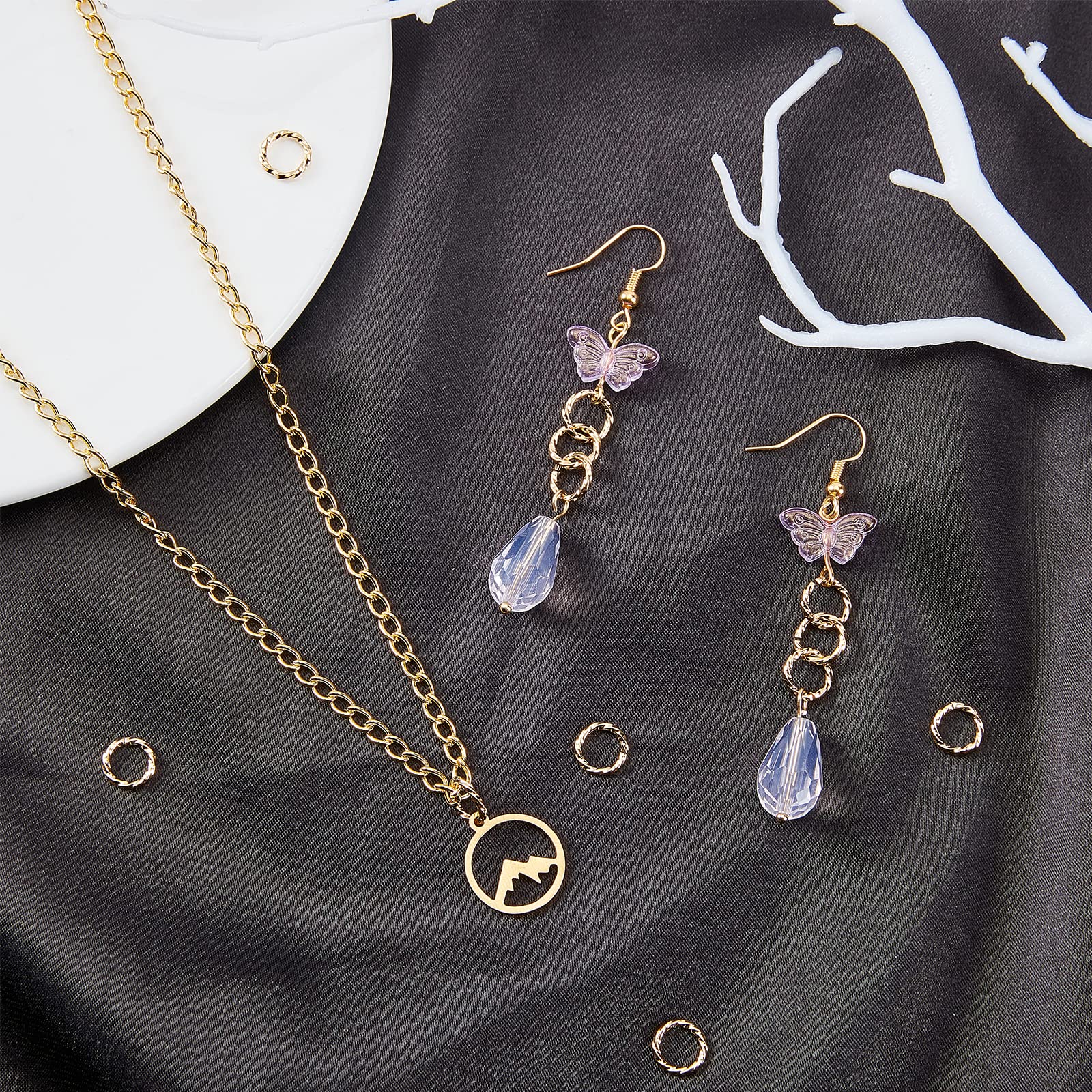 Anelli Di Salto Aperti In Argento Sterling 925 - 80 Pezzi In 4 Misure Per Creazione Gioielli - Foto 9