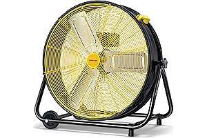 VAGKRI 24 Inch Barrel Fan: High-Velocity Air Circulation for Industrial and Commercial Spaces