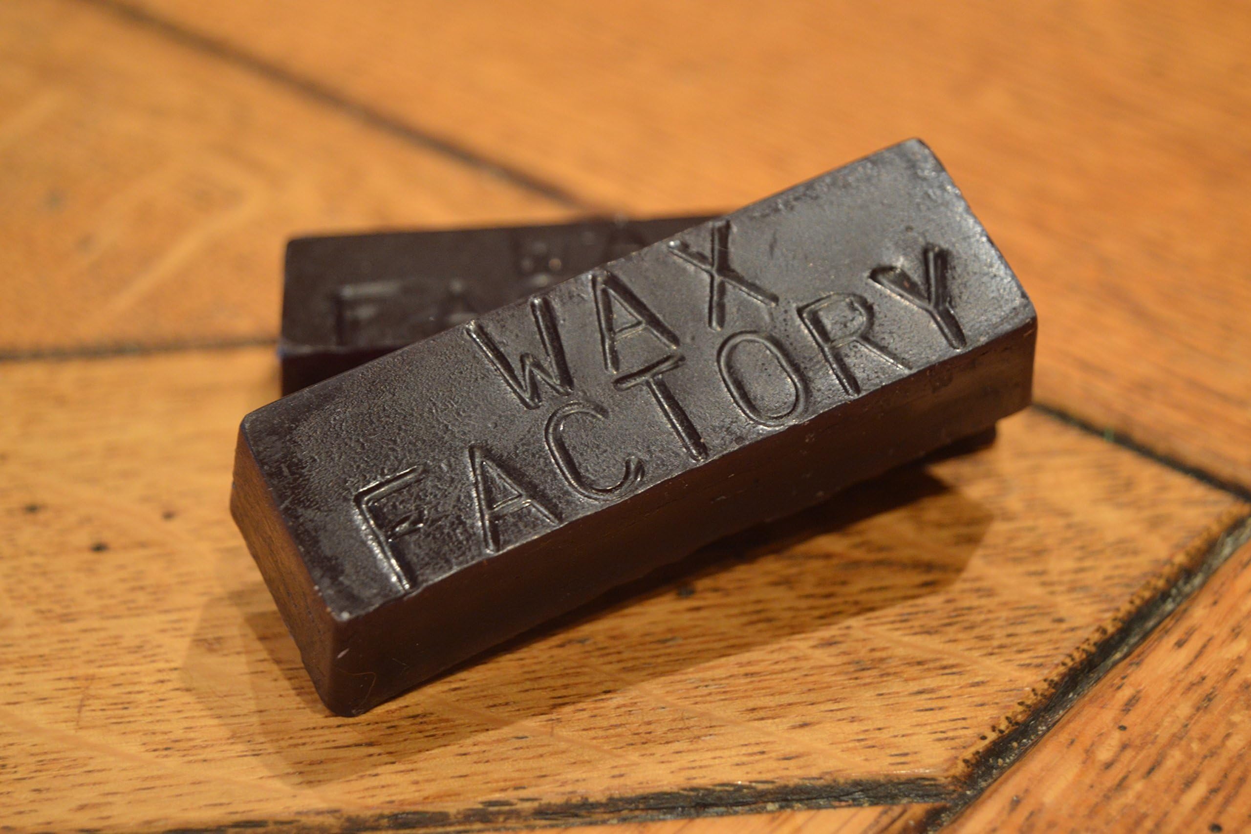 Wax Factory Branded BLACK Beeswax Blocks - 2 x 1oz bars- *Army Boot Polish*