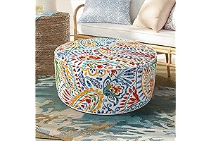 Inflatable Footrest Ottoman Stool | Portable Foot Stool with Handle