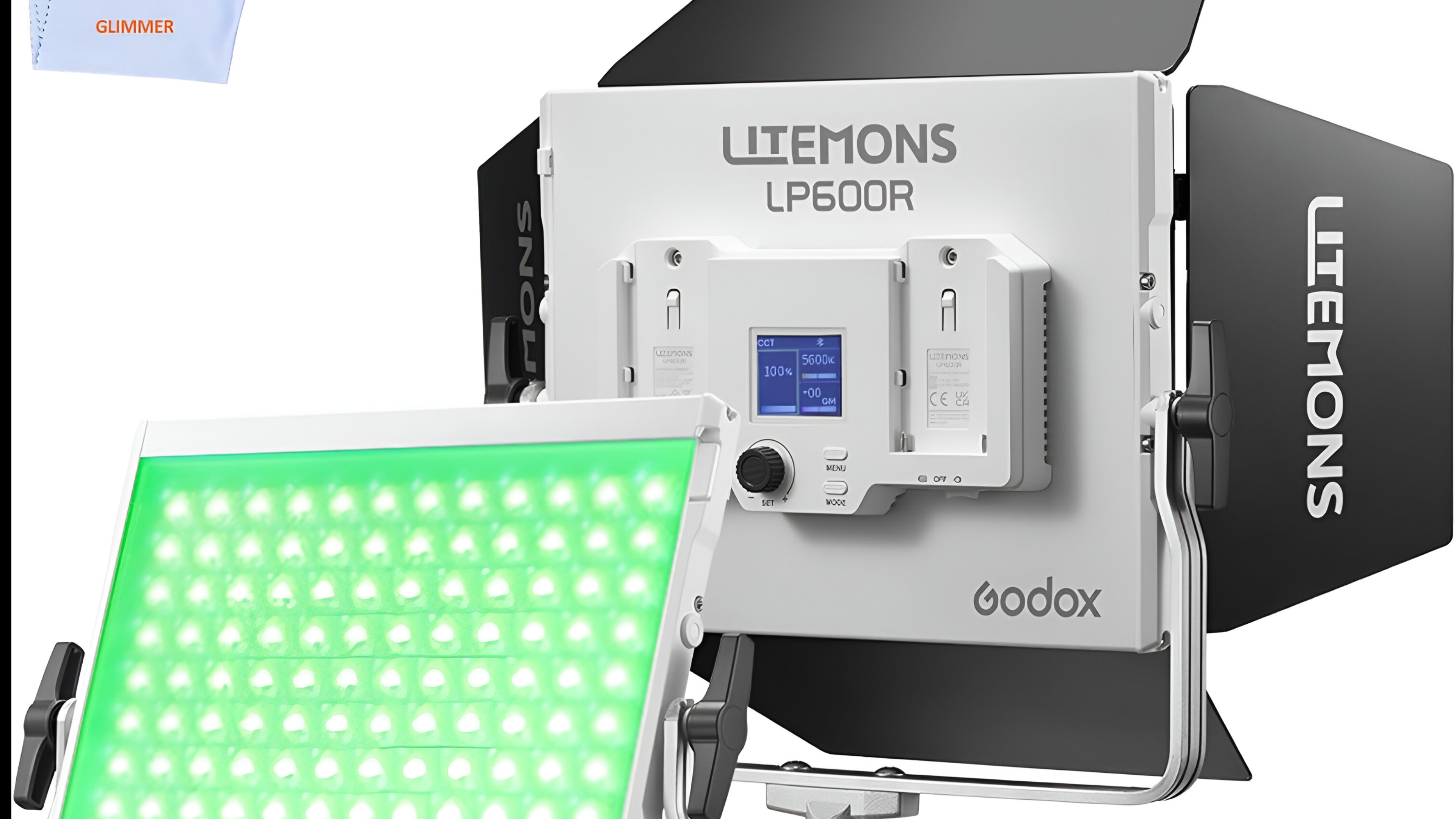 Godox Litemons LP600R 60W RGB LED Light Panel with Barndoor